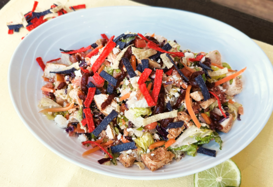 Chop5 Salads & Bowls has the best food in Columbus including their limited time offer Chicken Taco Chop Salad