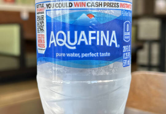 Chop5 Salads & Bowls is the best food in Columbus - Aquafina water