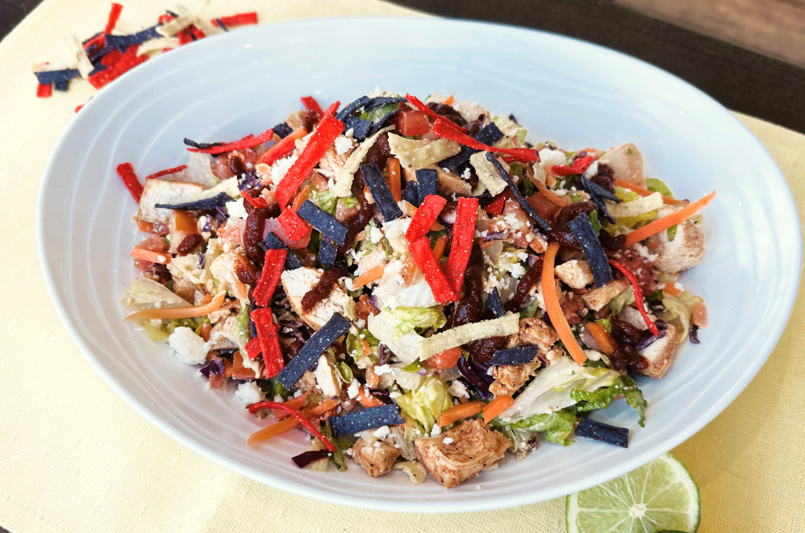 Chop5 Salads & Bowls has the best food in Columbus including their limited time offer Chicken Taco Chop Salad