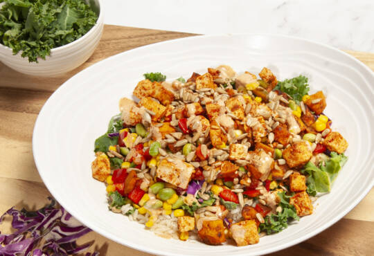 Chop5 Salads & Bowls is the best food in Columbus - Tofu Sweet Potato Bowl