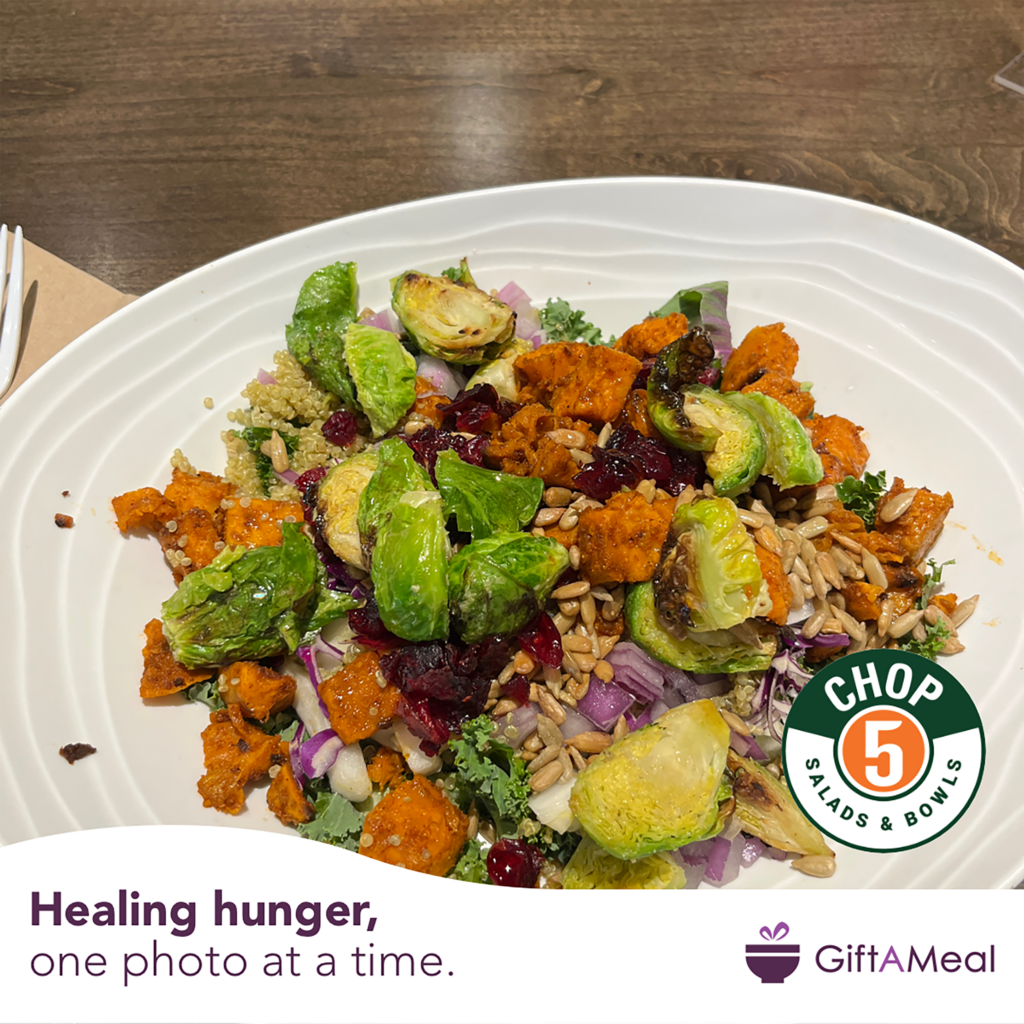 Chop5 Salads & Bowls is the best food in Columbus & donates food to the Mid-Ohio Food Bank