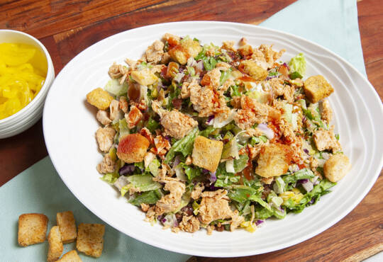Chop5 salads and bowls has the best food in Columbus like Buffalo Chicken Chop Salad
